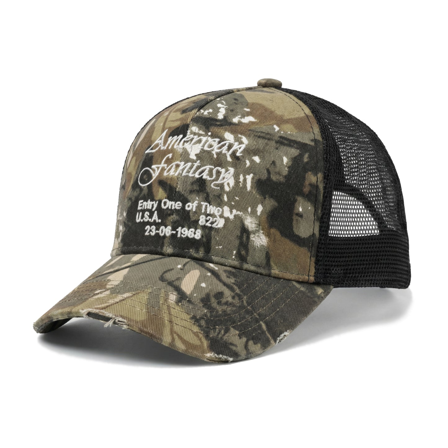 Entry Hand Distressed Camo Cap (PRE ORDER)
